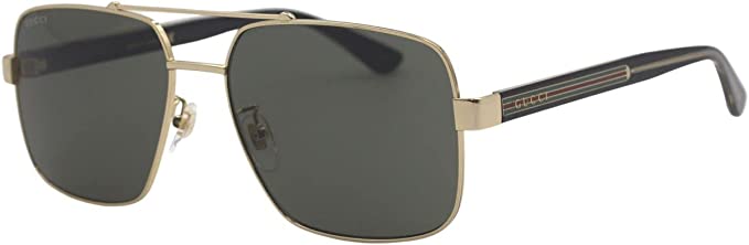 Gucci Mens Sunglasses Gucci GG 0528 Gold/Grey Aviator Sunglasses